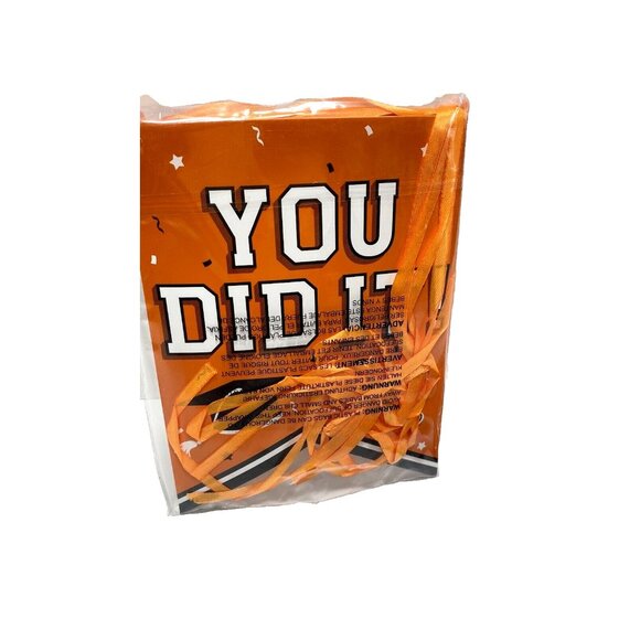 Orange Congrats Grad Graduation Party Table Cloth And You did It! Banner New - Picture 5 of 5